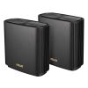 ASUS ZENWIFI AX (XT8) WIFI SYSTEM (XT8 2 PACK), BLACK, WIFI 6 802.11AX MESH SYSTEM, WIRELESS-AX6600 574 MBPS+1201 MBPS+4804 MBPS, TRI BAND 2.4GHZ/5GHZ-1/5GHZ-2 FOR UP TO SUPER-FAST 6.6GBPS, WAN:1XRJ45 LAN: 3XRJ45 10/100/1000, USB 3.1