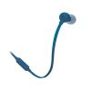 JBL T110 BLUE IN-EAR HEADPHONES, 20HZ-20KHZ, MICROPHONE, REMOTE, CABLE, JBLT110BLU