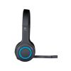 LOGITECH WIRELESS HEADSET H600, NOISE-CANCELING MICROPHONE, USB NANO RECEIVER 2.4 GHZ WIRELESS, 981-000342 (CASTI FARA FIR CU MICROFON/БЕСПРОВОДНЫЕ НАУШНИКИ С МИКРОФОНОМ)