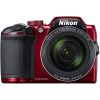 NIKON COOLPIX B500 RED, 16.0 MP 1/2.3" BSI CMOS SENSOR, NIKKOR F/3.0-6.5MM ED LENS, 22.5-900MM (35MM EQUIVALENT), 40X OPTICAL ZOOM LENS, 80X DYNAMIC ZOOM, 3" 921K-DOT TILTING LCD, FULL HD 1080P VIDEO RECORDING AT 30 FPS, BLUETOOTH (BLE), WI-FI, VNA953E1