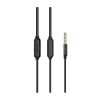 BOROFONE BM52 BLACK (728906) REVERING WIRED EARPHONES WITH MICROPHONE, SPEAKER OUTER DIAMETER 9MM, CABLE LENGTH 1.2M, MICROPHONE