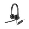 LOGITECH HEADSET USB STEREO H570E BLACK, HEADSET: 31.5HZ-20KHZ, MICROPHONE: 100HZ-18KHZ, 2.5M CABLE, 981-000575