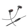 BOROFONE BM52 BLACK (728906) REVERING WIRED EARPHONES WITH MICROPHONE, SPEAKER OUTER DIAMETER 9MM, CABLE LENGTH 1.2M, MICROPHONE