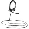 LOGITECH USB HEADSET H650E DUAL, BI-DIRECTIONAL ECM NOISE-CANCELING MIC FREQ. RESP: 100 HZ - 10 KHZ SENSITIVITY: -45 DB +/- 3 DB, 2.5M CABLE, 981-000519 (CASTI CU MICROFON/НАУШНИКИ С МИКРОФОНОМ)