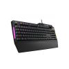 КЛАВИАТУРА ASUS TUF GAMING K1 RGB KEYBOARD WITH VOLUME KNOB, SPILL-RESISTANCE, 5-ZONE RGB, SIDE LIGHT BAR AND ARMOURY CRATE, GAMER 90MP01X0-BKRA00