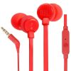 JBL T110 RED IN-EAR HEADPHONES, 20HZ-20KHZ, MICROPHONE, REMOTE, CABLE, JBLT110RED
