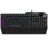 КЛАВИАТУРА ASUS TUF GAMING K1 RGB KEYBOARD WITH VOLUME KNOB, SPILL-RESISTANCE, 5-ZONE RGB, SIDE LIGHT BAR AND ARMOURY CRATE, GAMER 90MP01X0-BKRA00