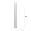 УЛИЧНЫЙ СВЕТИЛЬНИК СТОЛБИК LYXO VERTIGO COLUMN H 170 CM WITH LED TUBE OUTDOOR - WIRE - METAL BASE - MOQ. 2 PCS ON PALLET LA307-HOR170 (УЛИЧНЫЙ СВЕТИЛЬНИК СТОЛБИК C БАЗОЙ ИЗ МЕТАЛЛА - ПРОВОДНОЙ)
