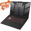 НОУТБУК 17.3 ASUS TUF GAMING A17 FA707RE, AMD RYZEN 7 6800H 3.2-4.7GHZ/8GB DDR5/512GB SSD M.2 NVME/GEFORCE RTX3050TI 4GB GDDR6/WIFI 6 802.11AX/BT5.2/GBIT ETHERNET/USB TYPE C/HDMI/BACKLIT RGB KEYBOARD/17.3 FHD