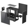 КОРПУС CASE MIDDLETOWER DEEPCOOL MATREXX 40 3FS MICRO-ATX BLACK NO PSU, SIDE WINDOW, 1XUSB3.0/ 1XUSB2.0/ AUDIO PRE-INSTALLED: 3X120MM TRI-COLOR FAN