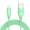 CABLE SILICONE TELLUR USB TO LIGHTNING, 3A, 1M, GREEN