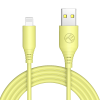 CABLE SILICONE TELLUR USB TO LIGHTNING, 3A, 1M, YELLOW