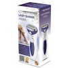 SHAVER ESPERANZA ARUBA EBG003B WHITE-BLUE WOOMAN , ERGONIMIC SHAPE AND MODERN DESIGN, GENTLE & FAST, SHAVING SILKY SKIN IN SECONDS, BIKINI TRYMER COMB