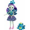 MATTEL ENCHANTIMALS FXM74  КУКЛА С ПИТОМЦЕМ ПЭТТЕР ПАВЛИНА NEW,15 СМ