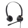 CASTI CU FIR CALL CENTER TELLUR VOICE 320,BINAURAL ,USB , NEGRU TLL411005