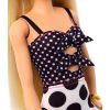 MATTEL BARBIE FASHIONISTAS GHW50 КУКЛА ,,МОДНИЦА В ЧЕРНО-БЕЛОМ ПЛАТЬЕ''