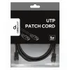 PATCH CORD CABLEXPERT PP12-3M/BK, CAT5E UTP, 3M, NEGRU