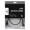 PATCH CORD CABLEXPERT PP6U-0.25M/BK, CAT6 UTP, 0,25M, NEGRU