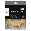 ПАТЧ-КОРД CABLEXPERT PP6U-3M/Y, CAT6 UTP, 3М, ЖЁЛТЫЙ