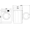 СТИРАЛЬНАЯ МАШИНА WHIRLPOOL FFB 7459 WV EE, 7КГ, БЕЛЫЙ