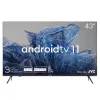 43" LED SMART ТЕЛЕВИЗОР KIVI 43U750NB, 3840X2160 4K UHD, ANDROID TV, ЧЁРНЫЙ