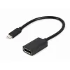 CABLU VIDEO CABLEXPERT A-CM-DPF-02, USB 3.1 TYPE-C (M) - DISPLAYPORT (F), 0.15 M, NEGRU