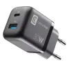 INCARCATOR CELLULARLINE WALL CHARGER GAN, 2 PORTS, 30W, 30W, NEGRU