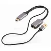 ADAPTOR CABLEXPERT A-HDMIM-DPF-02, HDMI (M) - DISPLAYPORT (M), 0.1 M, NEGRU