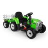 ЭЛЕКТРОТРАКТОР ЗЕЛЕННЫЙ С ПРИЦЕПОМ GB2236
