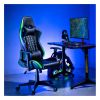 ИГРОВОЕ КРЕСЛО LUMI GAMING CHAIR CH06-30 WITH HEADREST & LUMBAR SUPPORT & RGB LIGHTS, BLACK, PVC LEATHER, 2D ARMREST, STEEL FRAME, 350MM NYLON PLASTIC BASE, NYLON CASTER, 80MM CLASS 4 GAS LIFT, WEIGHT CAPACITY 150 KG