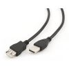 GEMBIRD CCF-USB2-AMAF-6 PREMIUM QUALITY USB 2.0 EXTENSION A-PLUG A-SOCKET CABLE 1.8M WITH FERRITE CORE