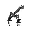 КРЕПЛЕНИЕ МОНИТОРОВ BRATECK LDT46-C024 SPRING-ASSISTED DUAL MONITOR ARM, FOR 2 MONITORS, CLAMP-ON, 17"-32", TILT RANGE +90° ~ -90°; SWIVEL RANGE +90° ~ -90°; SCREEEN ROTATION 360°, VESA: 75X75, 100X100, ARM EXTEND: 450MM, WEIGHT CAPACITY PER SCREEN 9 KG (