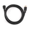CABLE HDMI  CC-HDMI490-6, 1.8 M, HDMI V.1.4 90 DEGREES, MALE-MALE, BLACK CABLE WITH GOLD-PLATED CONNECTORS, BULK PACKING