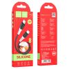 КАБЕЛЬ TYPE-C НА TYPE-C HOCO  X82 / 1M / SILICONE / UP TO 3A / BLACK