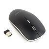 GEMBIRD MUSW-4B-01, WIRELESS OPTICAL MOUSE, 2.4GHZ, 4-BUTTON, 800/1200/1600DPI, NANO RECIVER, USB, BLACK