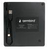 EXTERNAL DVD USB DRIVE GEMBIRD  DVD-USB-04, CD-DA, CD-R, CD-RW, DVD+R, DVD+R DL, DVD+RW, DVD-R, DVD-R DL, DVD-RAM, DVD-ROM DL, DVD-RW, DVD-VIDEO, SUPPORTED DISC DIAMETER: 80 MM,120 MM,  USB2.0, BLACK, RETAIL