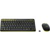 LOGITECH WIRELESS DESKTOP MK240 NANO USB, KEYBOARD + MOUSE, 2.4GHZ NANO USB RECEIVER, BLACK/CHARTREUSE YELLOW, RETAIL - RUS