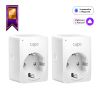 SOCKET  TP-LINK TAPO P100 (2PACK), SMART MINI PLUG, WIFI, REMOTE ACCESS, SCHEDULING, AWAY MODE, VOICE CONTROL (THE GOOGLE ASSISTANT, AMAZON ALEXA), 2 X SMART MINI PLUG INCLUDED