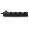 SURGE PROTECTOR SVEN SF-08E-16, 8 SOCKETS, CHILDREN PROTECTION, 1.8M, ABS PLASTIC, BLACK