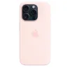 HUSA APPLE IPHONE 15 PRO SILICONE CASE WITH MAGSAFE, ROZ DESCHIS