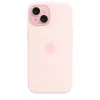 HUSA APPLE IPHONE 15 SILICONE CASE WITH MAGSAFE, LIGHT PINK