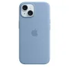 ЧЕХОЛ APPLE IPHONE 15 SILICONE CASE WITH MAGSAFE, ЗИМНИЙ ГОЛУБОЙ
