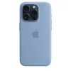 HUSA APPLE IPHONE 15 PRO SILICONE CASE WITH MAGSAFE, ALBASTRU DE IARNA