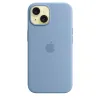 ЧЕХОЛ APPLE IPHONE 15 SILICONE CASE WITH MAGSAFE, ЗИМНИЙ ГОЛУБОЙ