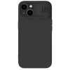 HUSA NILLKIN IPHONE 15, CAMSHIELD SILKY SILICONE, ELEGANT BLACK