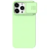 ЧЕХОЛ NILLKIN IPHONE 15 PRO, CAMSHIELD SILKY SILICONE, MINT GREEN