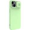 ЧЕХОЛ NILLKIN IPHONE 15, CAMSHIELD SILKY SILICONE, MINT GREEN
