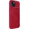 ЧЕХОЛ КНИЖКА NILLKIN IPHONE 15 - QIN PRO, КРАСНЫЙ