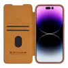 ЧЕХОЛ КНИЖКА NILLKIN IPHONE 15 PRO - QIN PRO, КОРИЧНЕВЫЙ