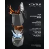 ГЕЙЗЕРНАЯ КОФЕВАРКА POLARIS KONTUR-4C, ЧЁРНЫЙ